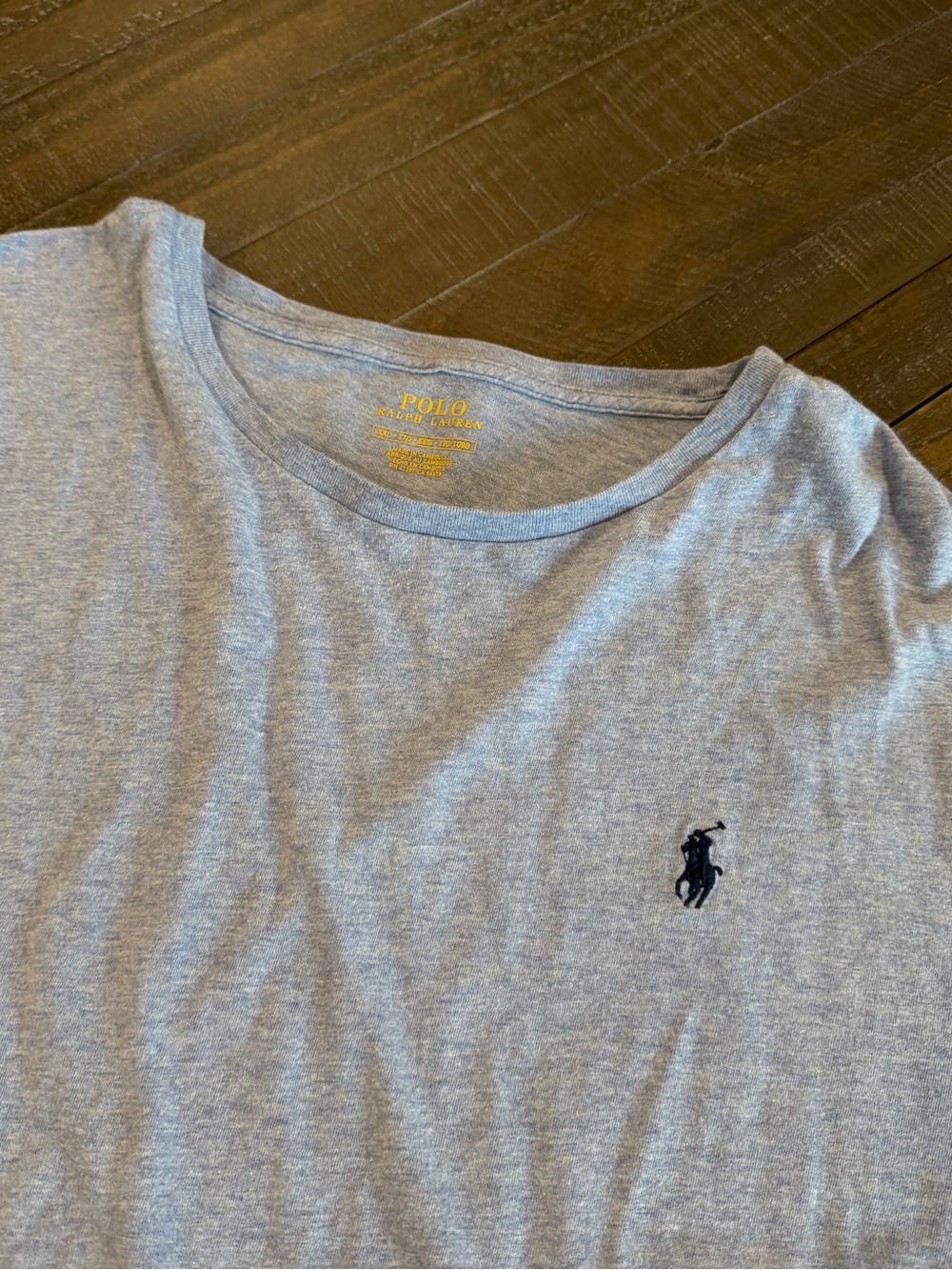 Polo Ralph Lauren Men’s Long Sleeve Crewneck Shirt Grey XXL